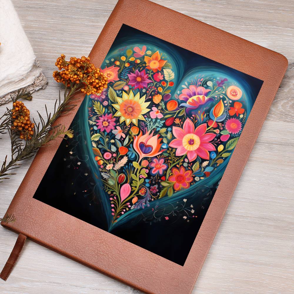 Valentine's Day Art 389 - Vegan Leather Journal