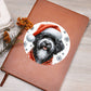 Christmas Dog - Portuguese Water - Vegan Leather Journal
