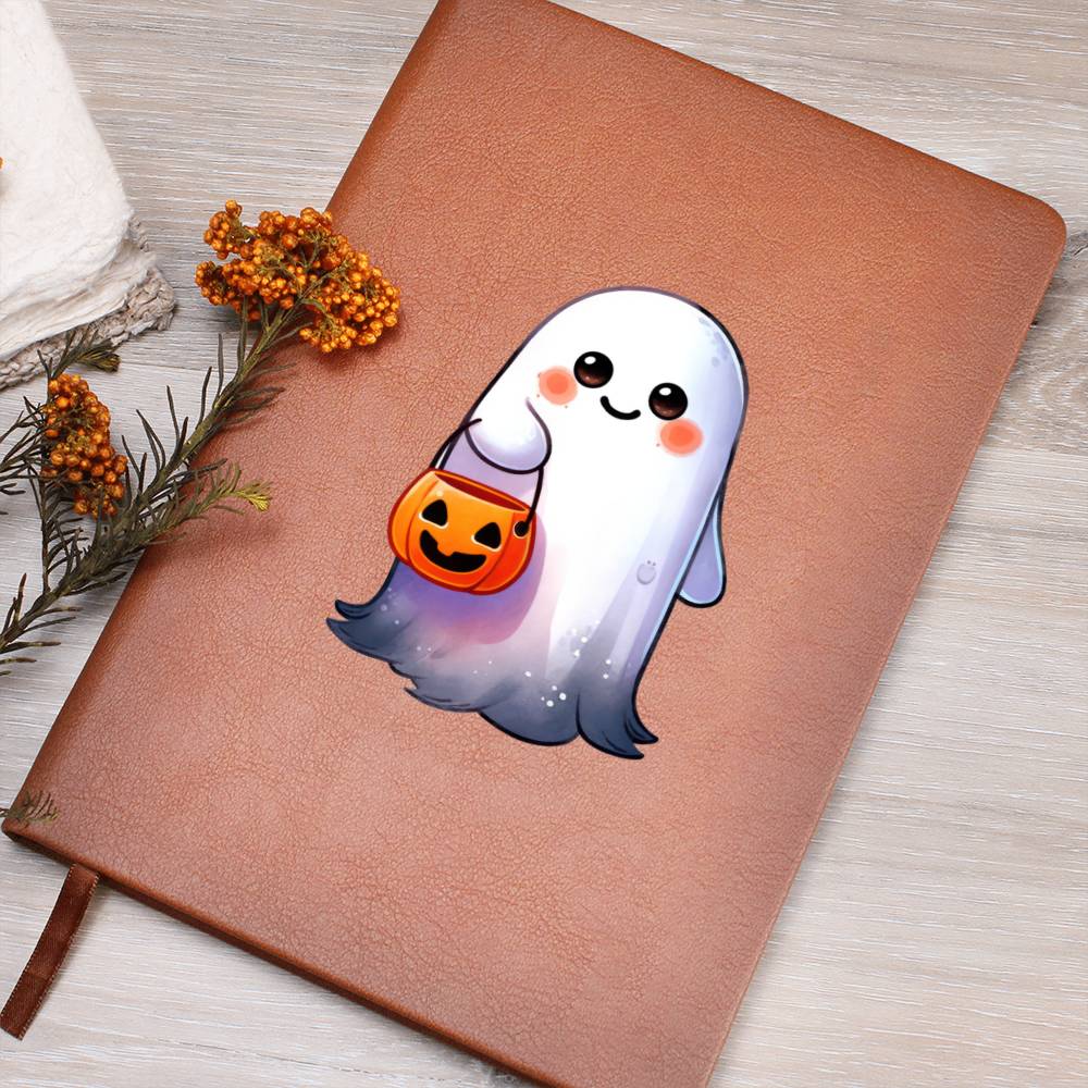 Cute Halloween Sticker 069 - Vegan Leather Journal