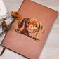 Vizsla Peeking - Vegan Leather Journal