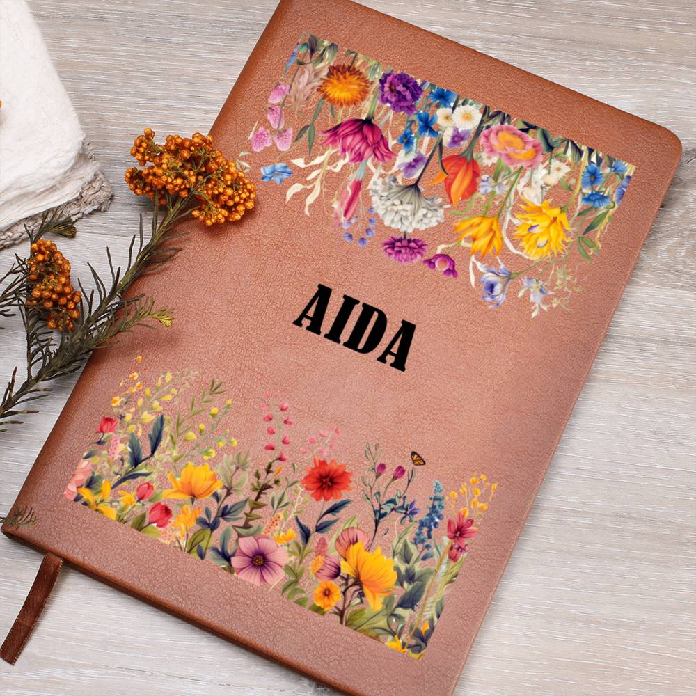 Aida (Botanical Blooms) - Vegan Leather Journal