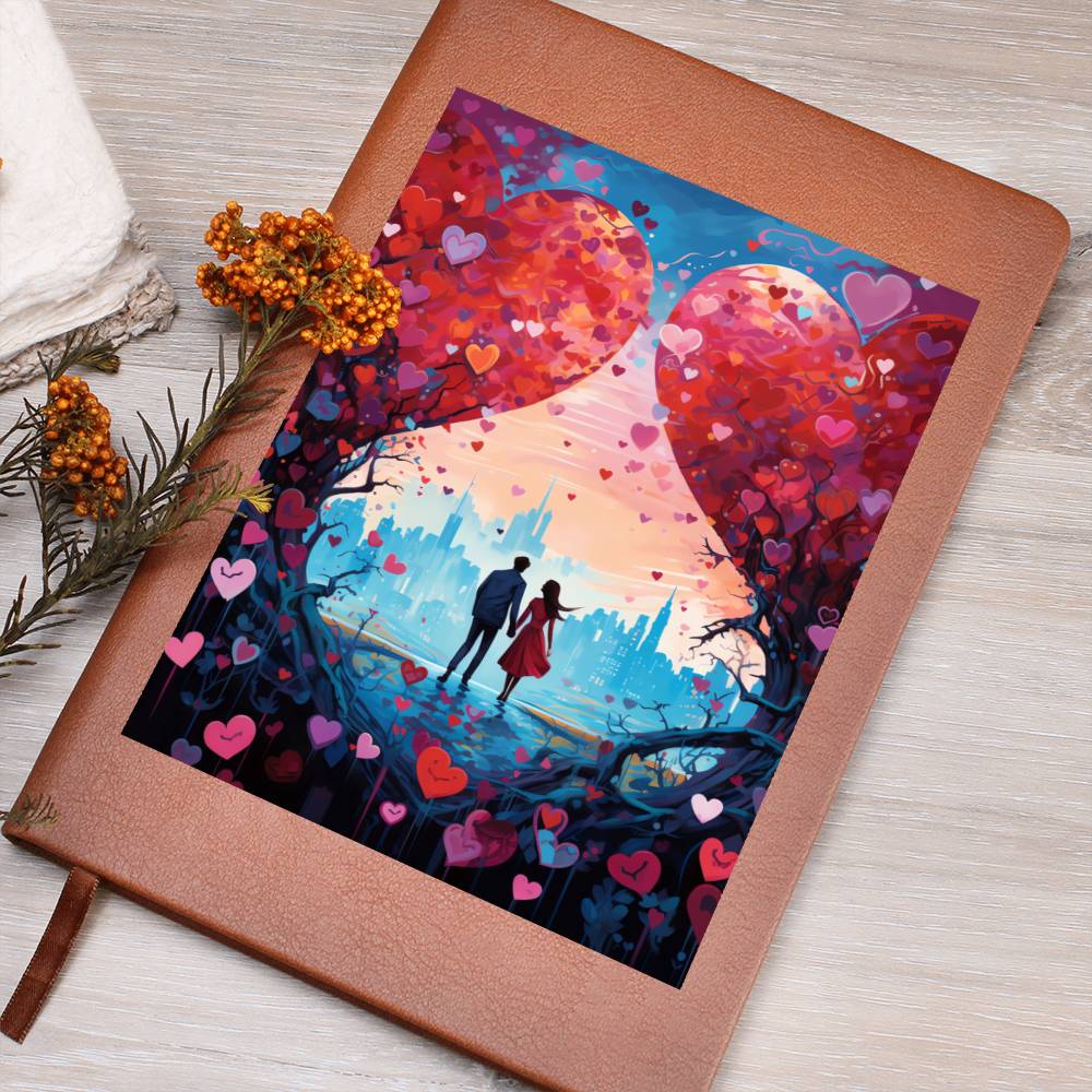 Valentine's Day Art 109 - Vegan Leather Journal