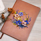 Floral Flower Wreath 153 - Vegan Leather Journal