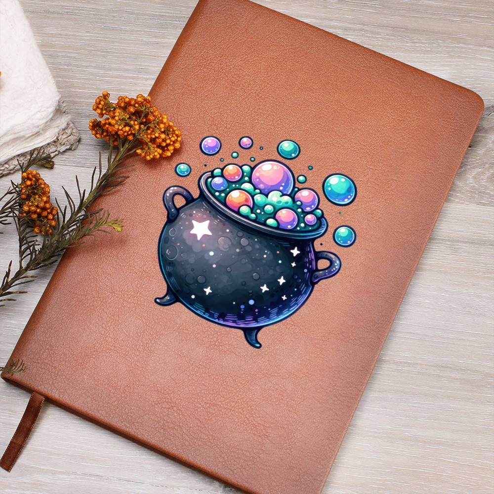 Cute Halloween Sticker 076 - Vegan Leather Journal