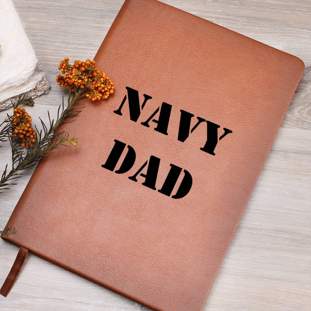 Navy Dad - Vegan Leather Journal