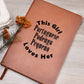 Portuguese Podengo Pequeno v2 - Vegan Leather Journal