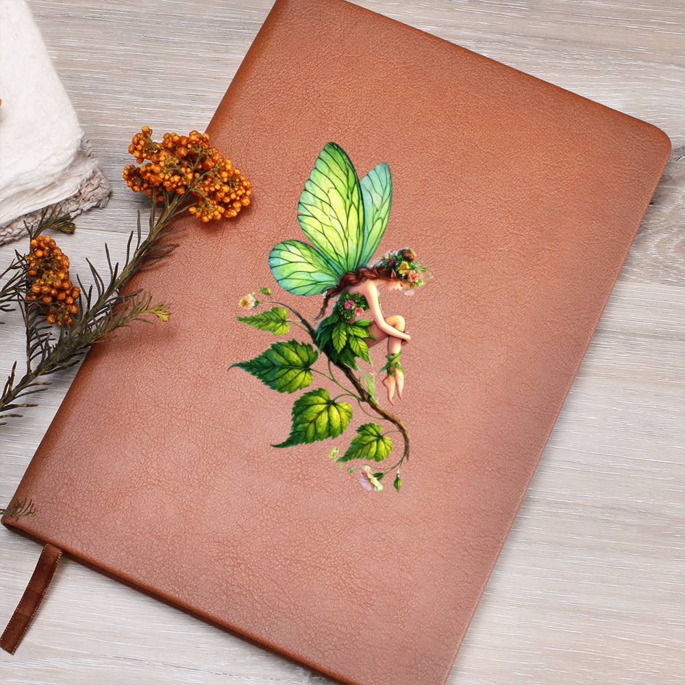 Magical Nature Forest Fairy 09 - Vegan Leather Journal