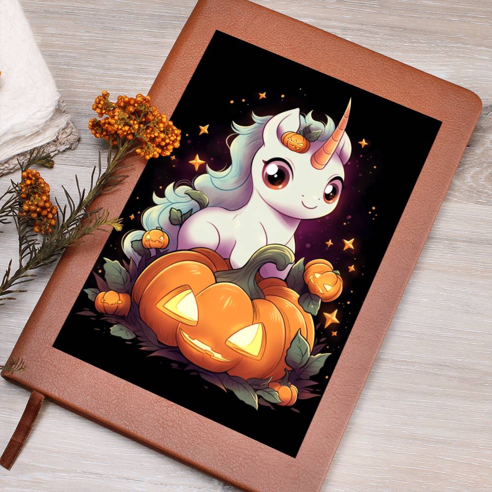 Cute Unicorn 088 - Vegan Leather Journal