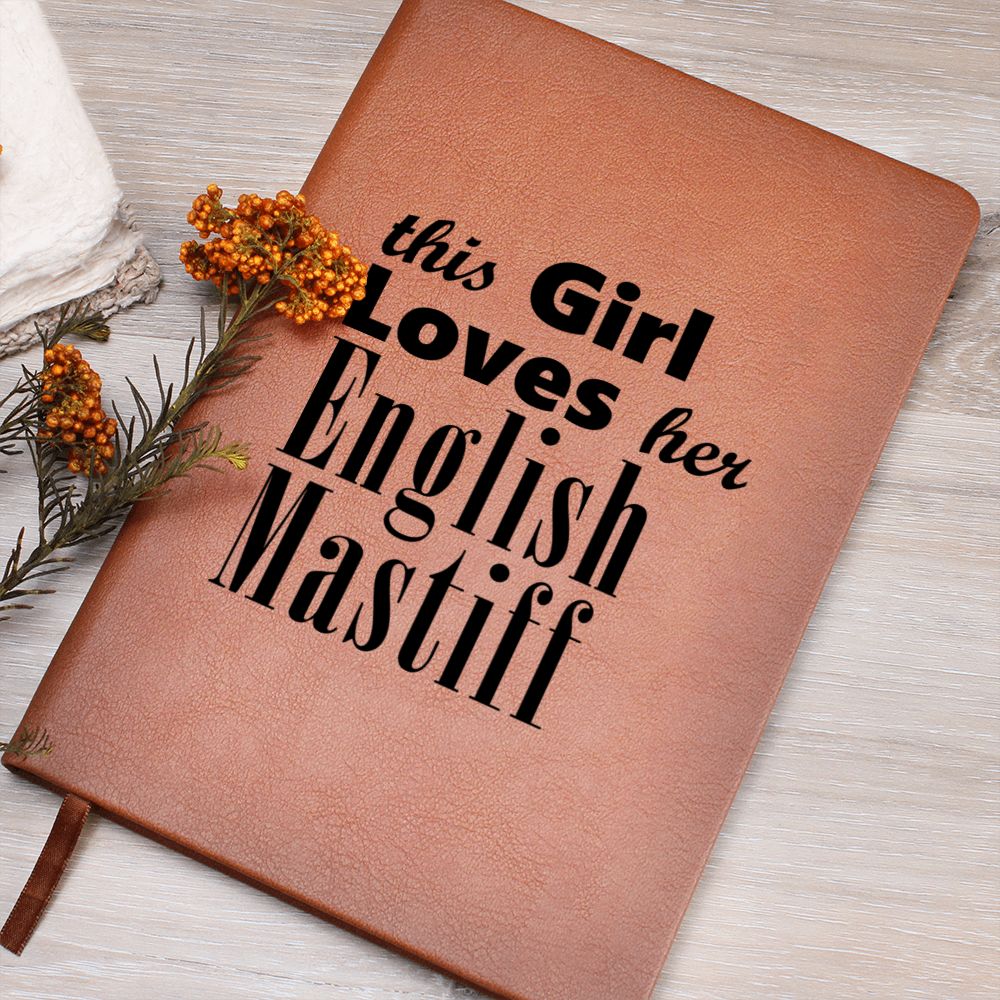 English Mastiff - Vegan Leather Journal