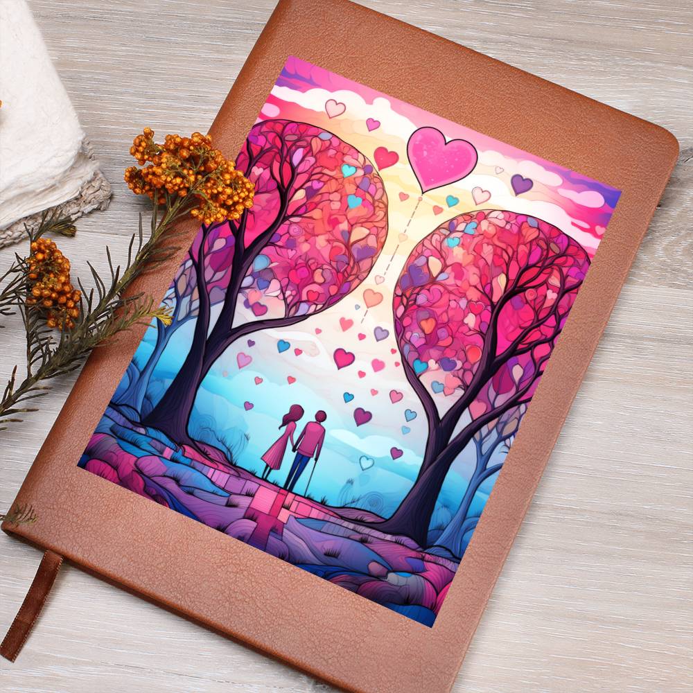 Valentine's Day Art 440 - Vegan Leather Journal