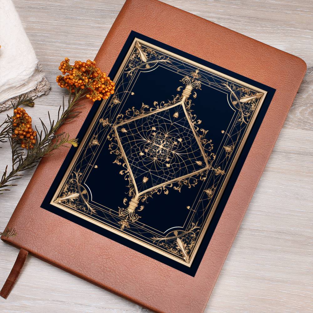 Ornate Gold Cover 099 - Vegan Leather Journal