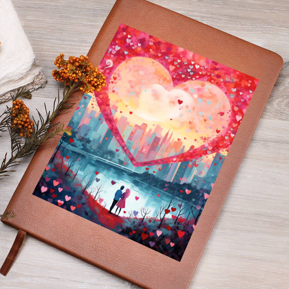 Valentine's Day Art 235 - Vegan Leather Journal
