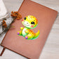 Colorful Baby Dinosaur 063 - Vegan Leather Journal