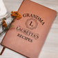Grandma Lauretta's Recipes - Vegan Leather Journal