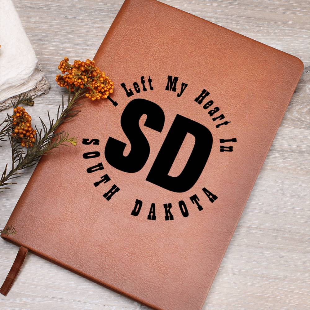 Heart In South Dakota v01 - Vegan Leather Journal