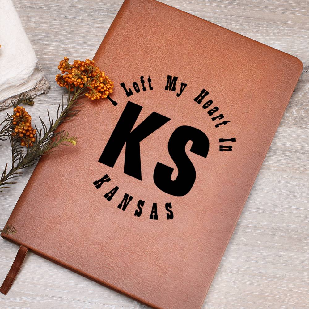 Heart In Kansas v01 - Vegan Leather Journal