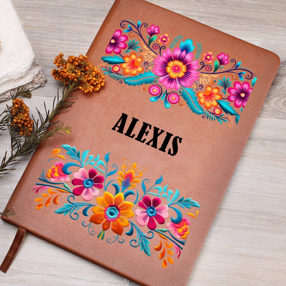 Alexis (Mexican Flowers 1) - Vegan Leather Journal