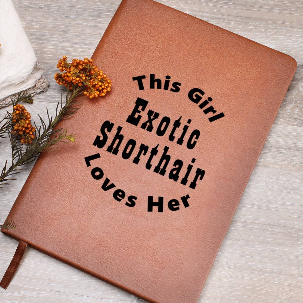 Exotic Shorthair v2 - Vegan Leather Journal