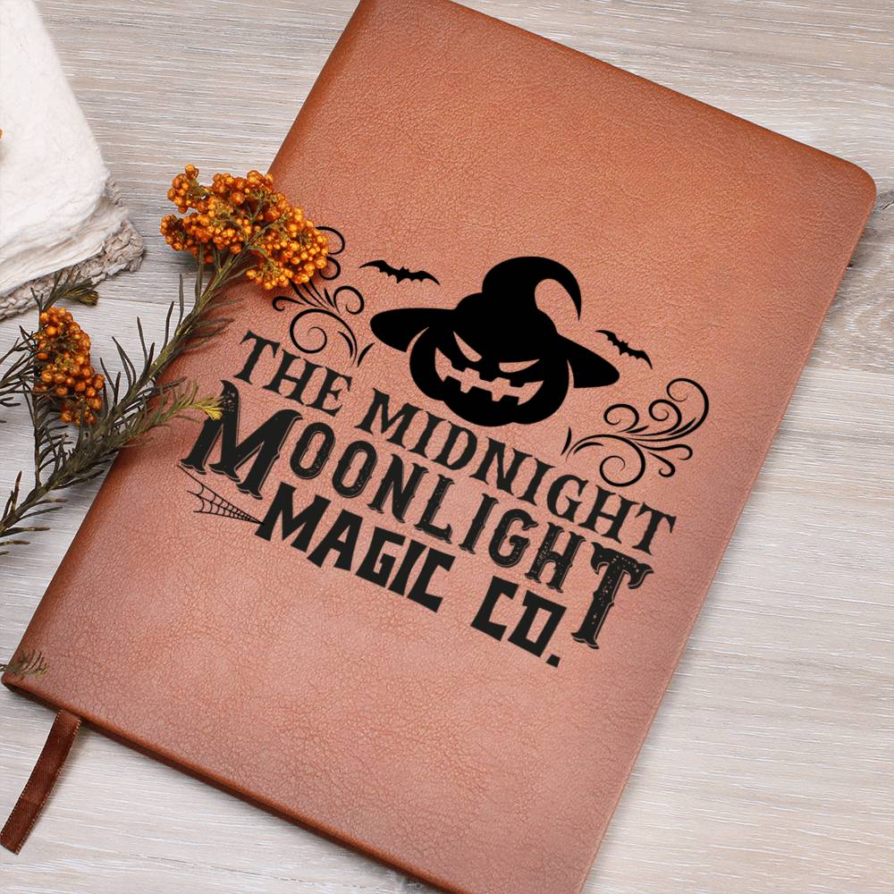 Vintage Halloween Signs 15 - Vegan Leather Journal