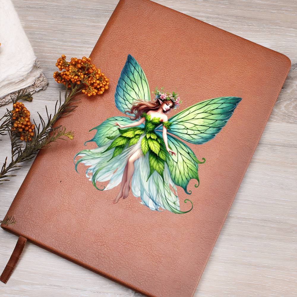 Magical Nature Forest Fairy 01 - Vegan Leather Journal