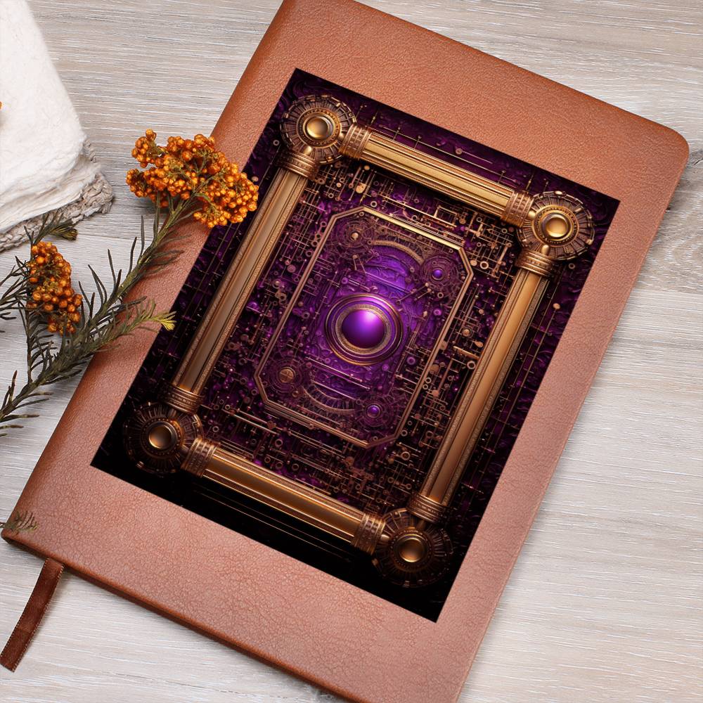Ornate Gold Cover 028 - Vegan Leather Journal