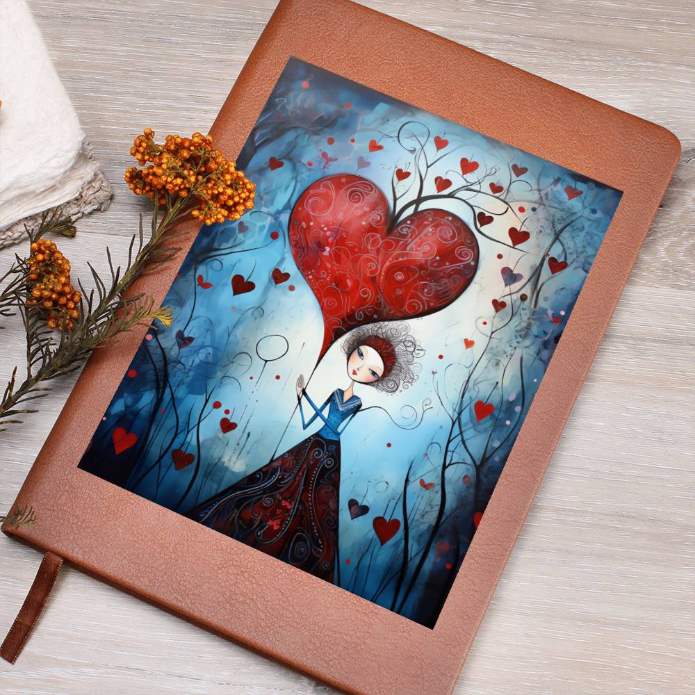 Valentine's Day Art 388 - Vegan Leather Journal
