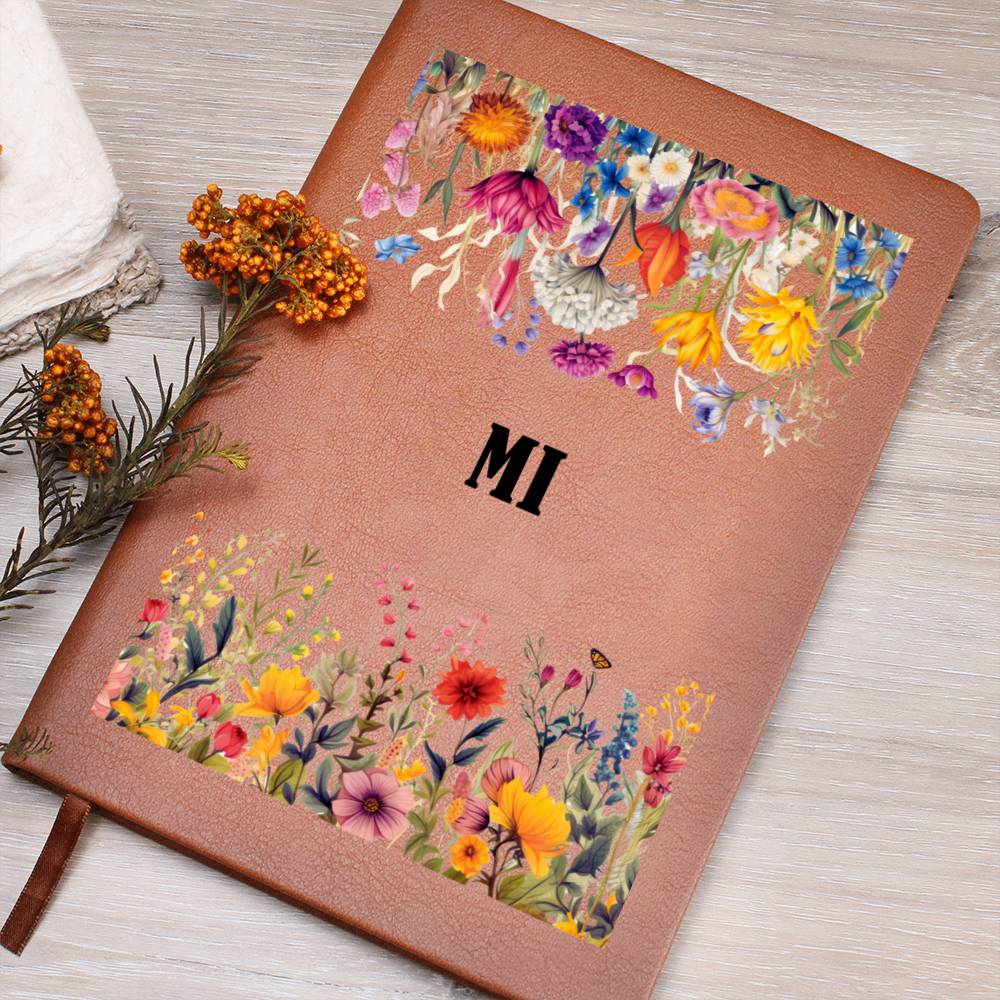Mi (Botanical Blooms) - Vegan Leather Journal
