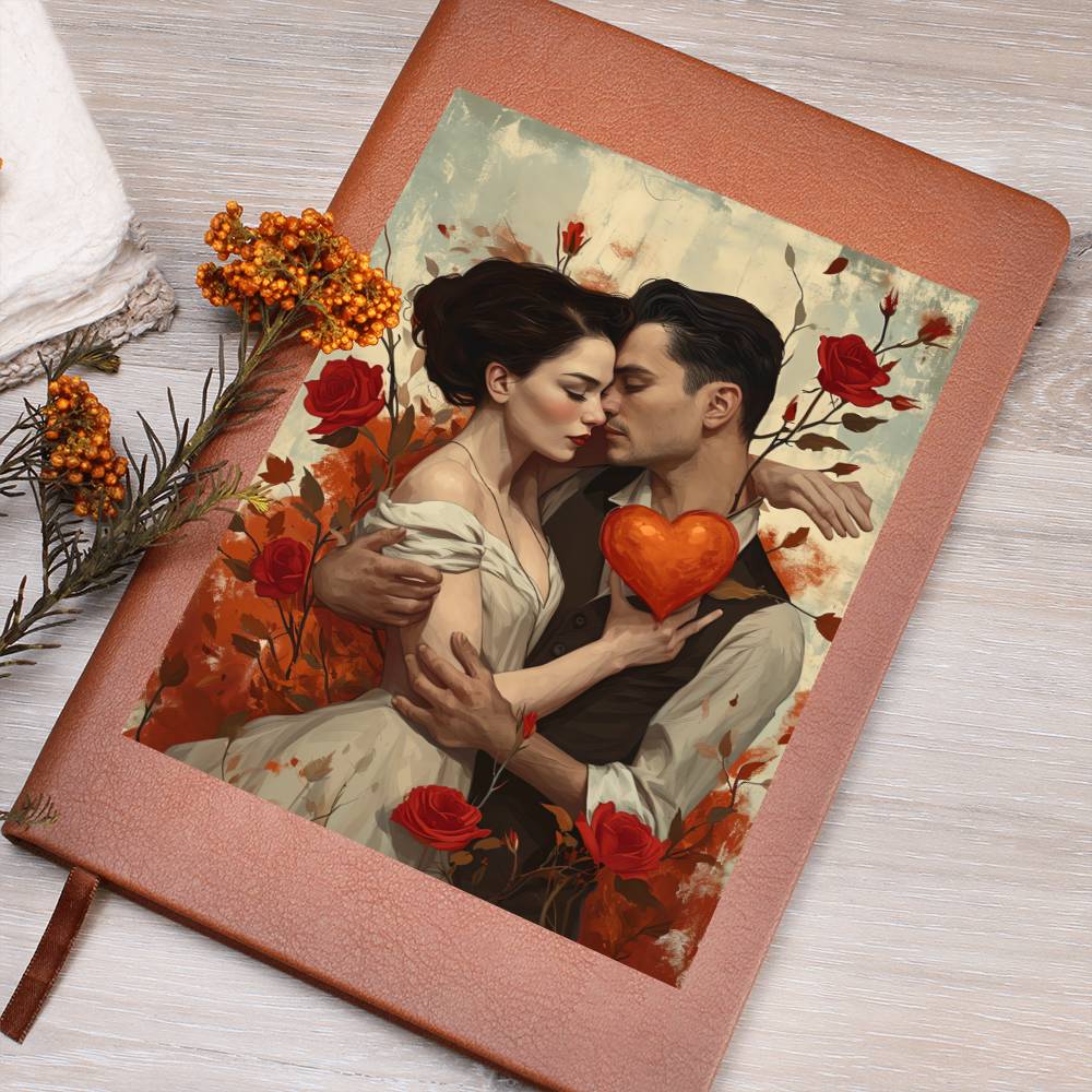 Valentine's Day Art 020 - Vegan Leather Journal
