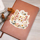 Luxury Wedding Decor Sticker 041 - Vegan Leather Journal