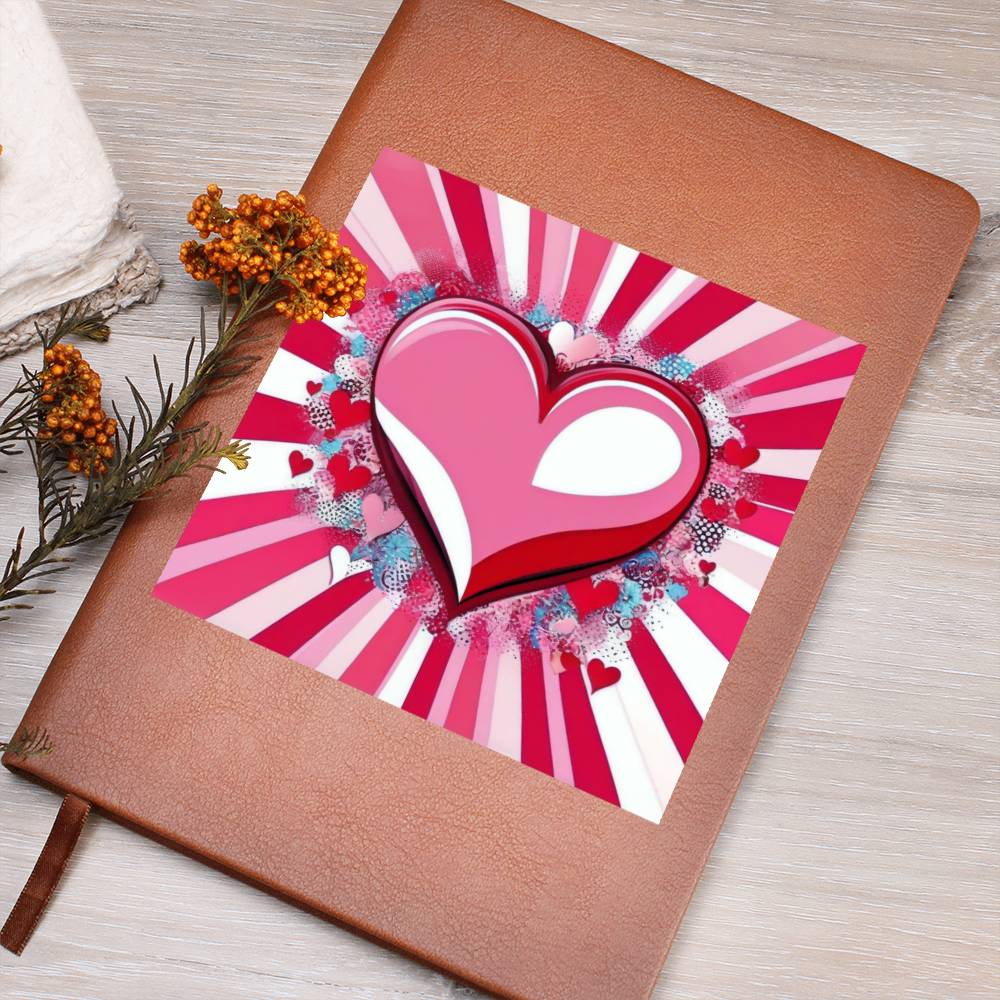 Valentine's Day Pop Art 10 - Vegan Leather Journal