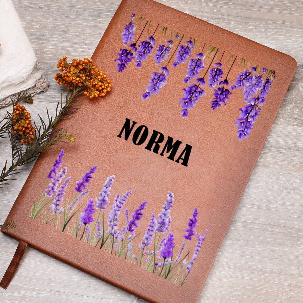 Norma (Lavender) - Vegan Leather Journal