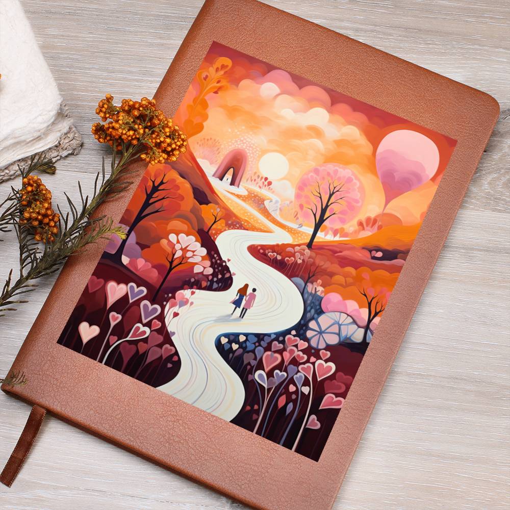 Valentine's Day Art 266 - Vegan Leather Journal