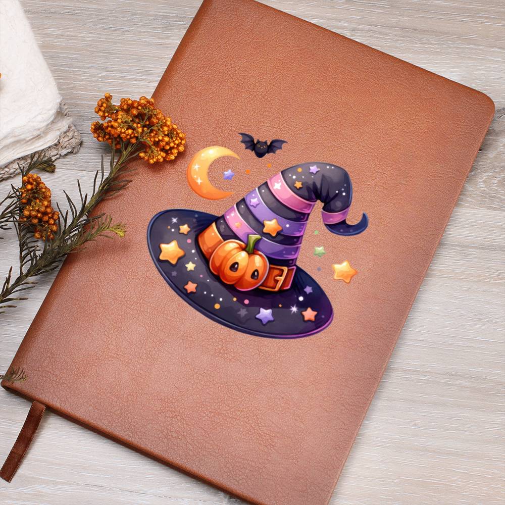 Cute Halloween Sticker 050 - Vegan Leather Journal