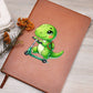 Colorful Baby Dinosaur 034 - Vegan Leather Journal