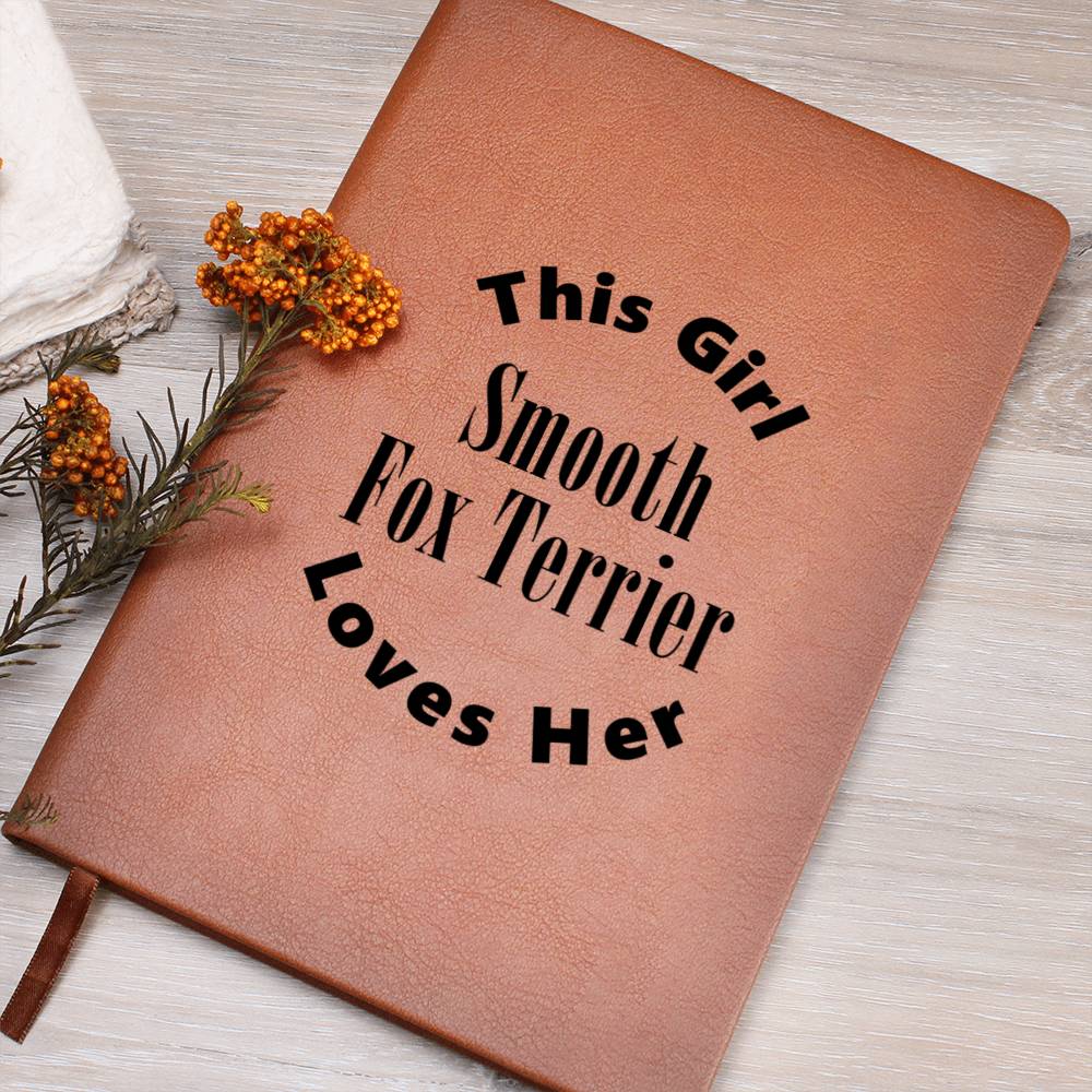 Smooth Fox Terrier v2 - Vegan Leather Journal