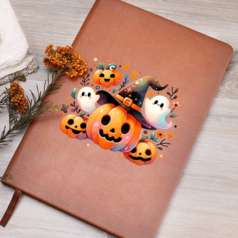 Cute Halloween Sticker 023 - Vegan Leather Journal