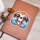 Cute Sloth sticker 169 - Vegan Leather Journal