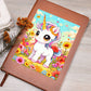 Cute Unicorn 036 - Vegan Leather Journal