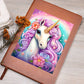 Cute Unicorn 094 - Vegan Leather Journal