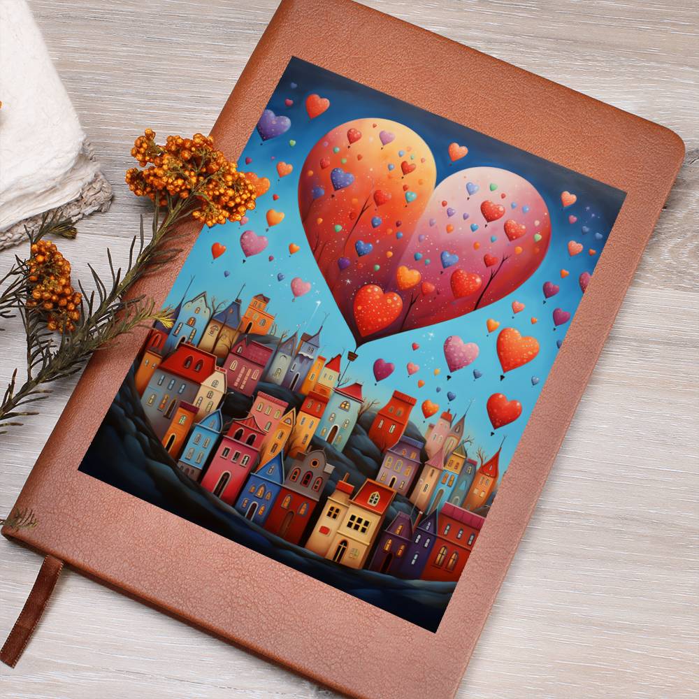 Valentine's Day Art 211 - Vegan Leather Journal