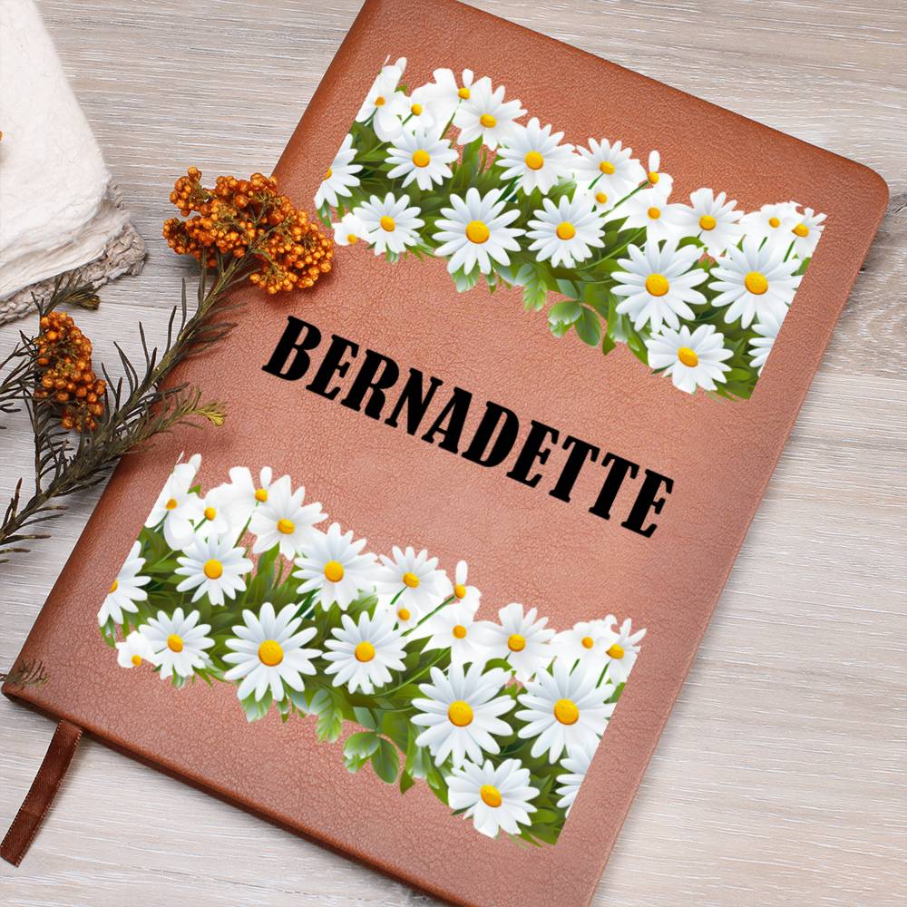 Bernadette (Playful Daisies) - Vegan Leather Journal