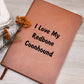 Love My Redbone Coonhound v4 - Vegan Leather Journal