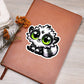 Cute Indri sticker 72 - Vegan Leather Journal