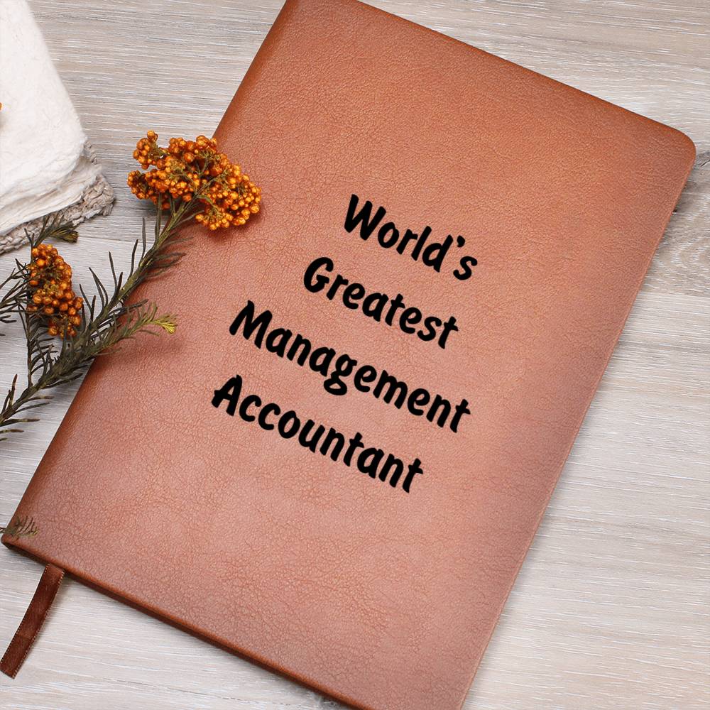 World's Greatest Management Accountant v1 - Vegan Leather Journal