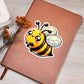 Cute Bee sticker 11 - Vegan Leather Journal