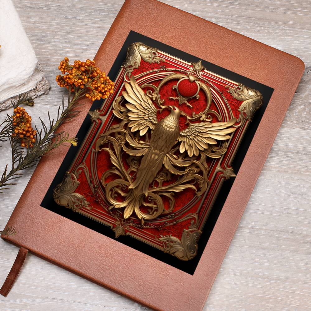 Ornate Gold Cover 074 - Vegan Leather Journal
