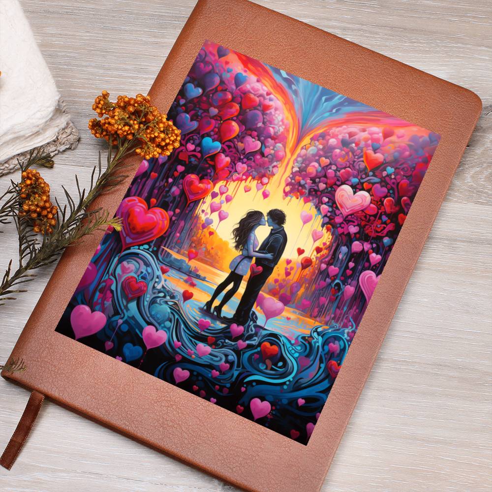 Valentine's Day Art 127 - Vegan Leather Journal