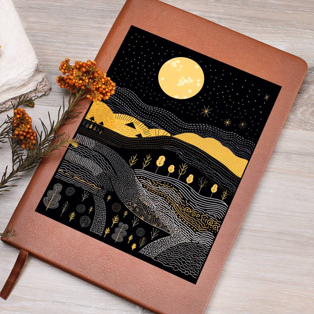 Minimalist BOHO Art 054 - Vegan Leather Journal