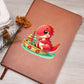 Colorful Baby Dinosaur 029 - Vegan Leather Journal