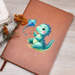 Colorful Baby Dinosaur 033 - Vegan Leather Journal